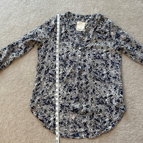 Amour Vert Womens Silk 3/4 Sleeve Popover Tunic Blouse Sz Medium Abstract Print - Picture 6 of 6